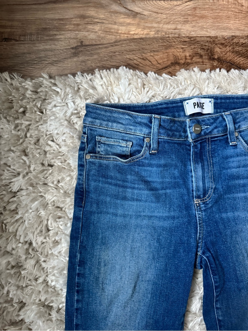 Paige Verdugo Crop Skinny Mid Rise Jeans - Picture 5 of 8